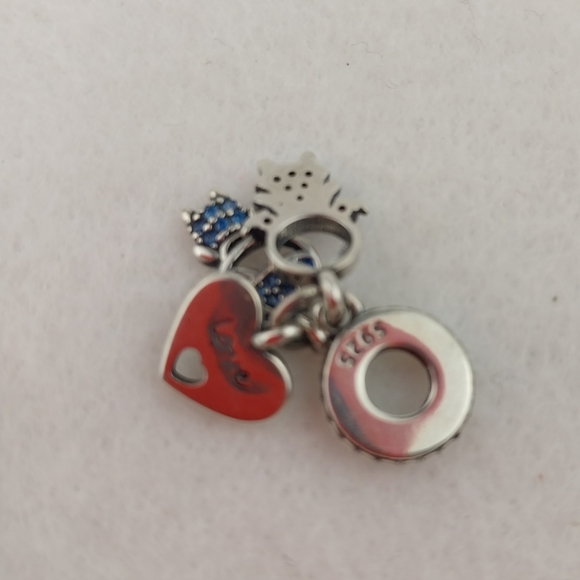 Sterling Silver Charm S925 Couple For Ever Love Boy Girl Pandora Bracelet Charm - Picture 4 of 5